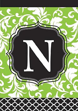 Monograms - Black and Green - N