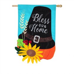 Thanksgiving - Pilgrim Hat House Flag