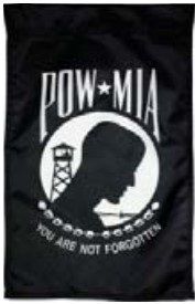 Patriotic - POW/MIA - 12"x18" Garden Banner