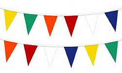 12"x18" Multi Color String Pennant-105'/4ml