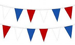 12"x18" Red, White and Blue String Pennant-105'/4ml