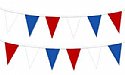 12"x18" Red, White and Blue String Pennant-105'/4ml