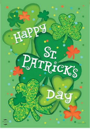 St. Patrick's Day - Celebration House Flag - Printed