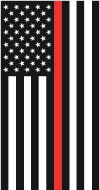 U.S. Thin Red Line Flag 3'x5'