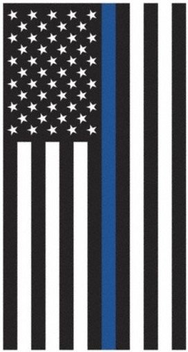 Thin Blue Line Flag, Flags Blue White