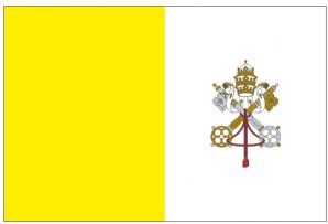 Papal (Vatican City), 6’x10', Heading & Grommets