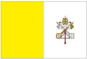 Papal (Vatican City), 5'x8', Heading and Grommets